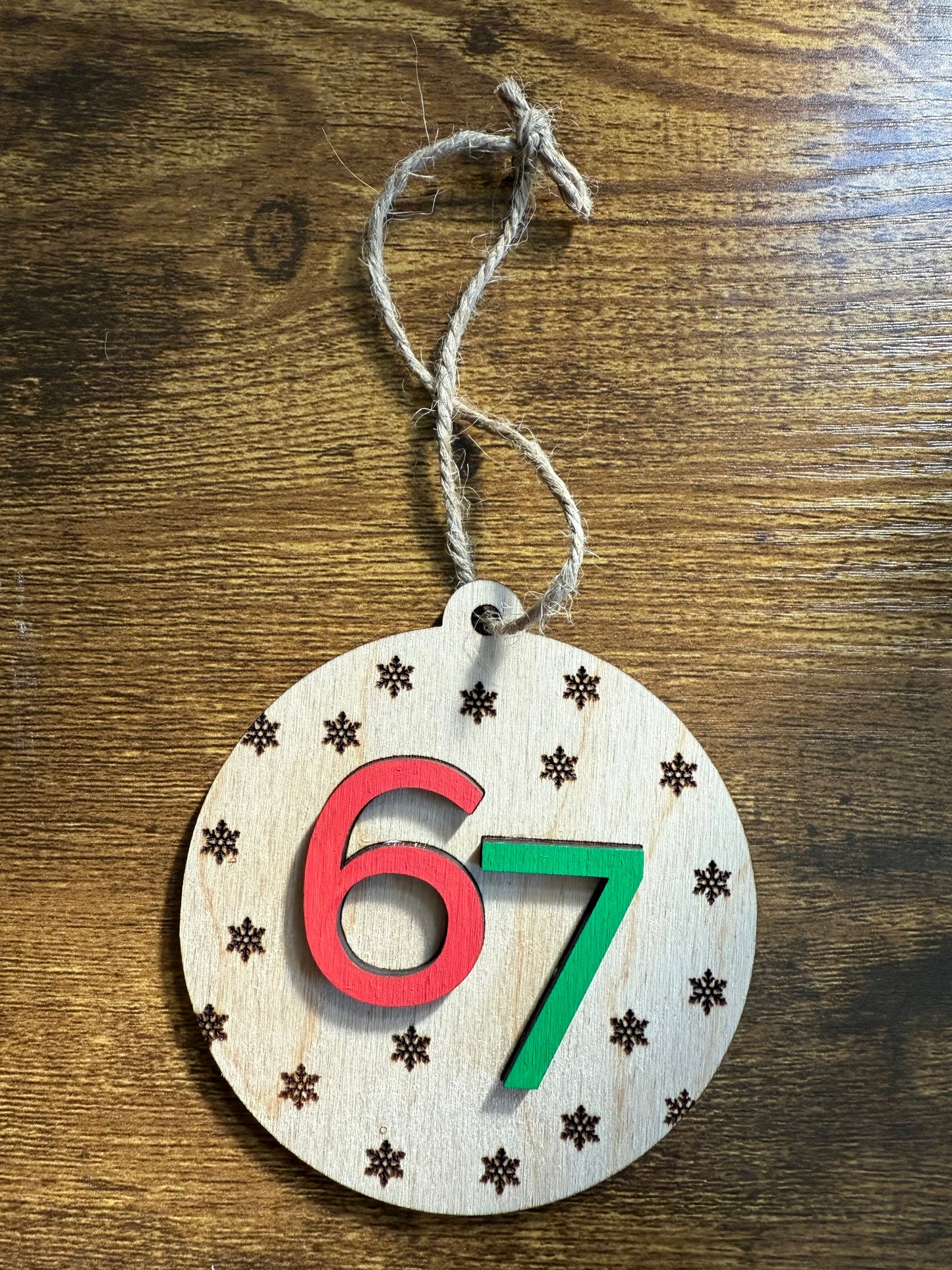 6-7 Wood Ornaments