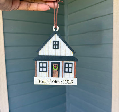 First Christmas 2025 Wood Ornament