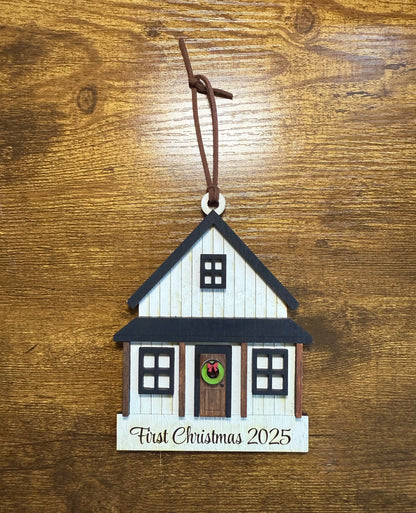First Christmas 2025 Wood Ornament